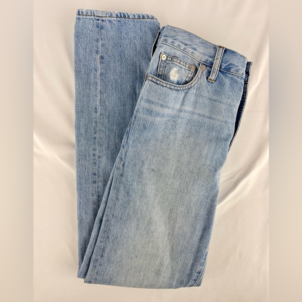 Madewell “The Perfect Summer” Light Wash Cotton Jean - Picture 3 of 9
